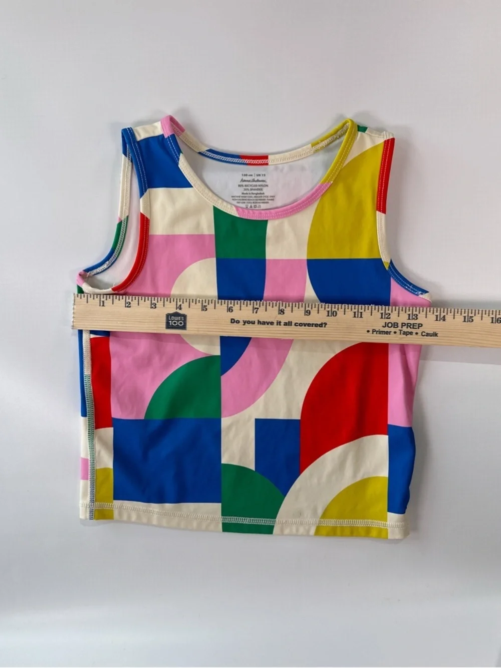 Hanna Andersson Girls Swim Tank Geometric Print Multicolor Size 12
